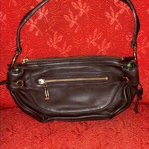 ANTONIO MELANI Dark Brown Shoulder Bag